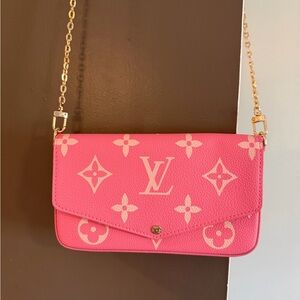 Cute Pink Pochette and Wallet Set